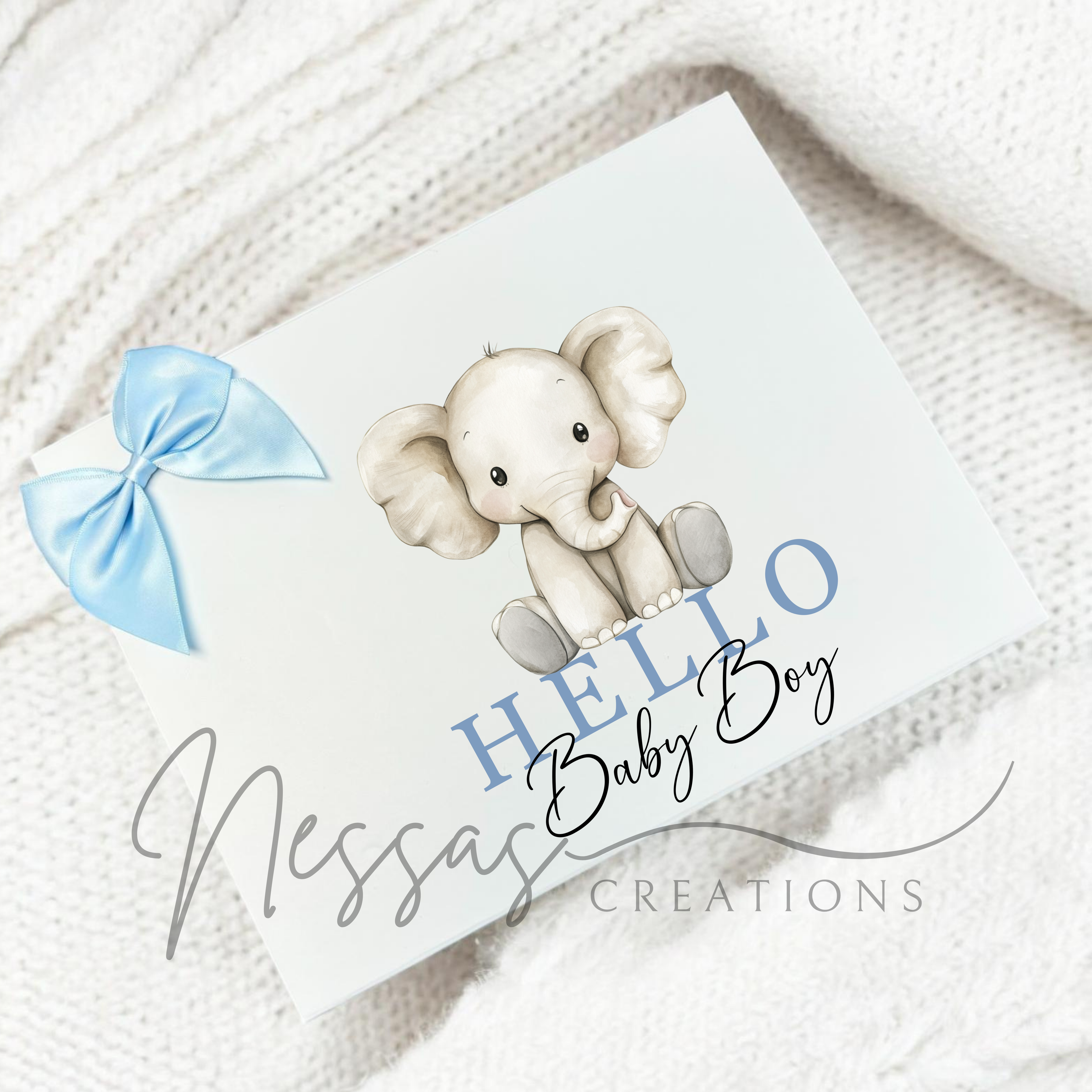 Magnetic white box Hello boy