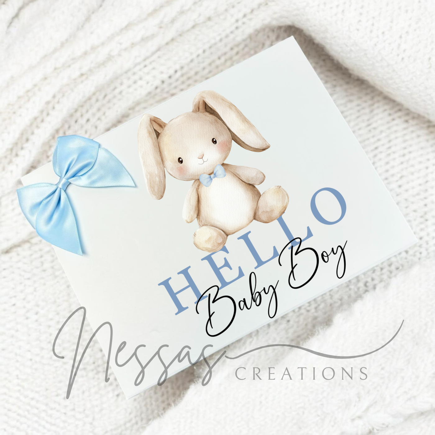 Magnetic white box Hello boy