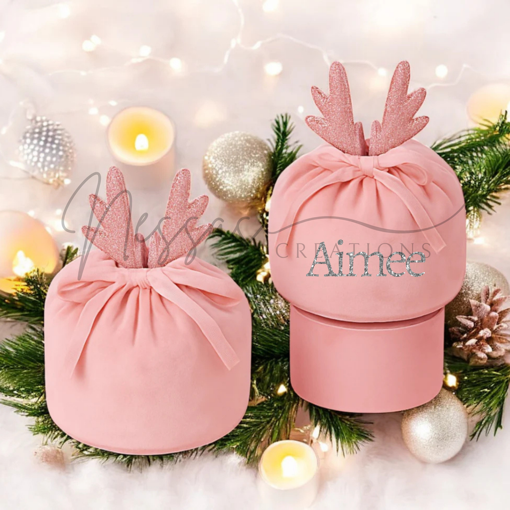 Antler velvet bags