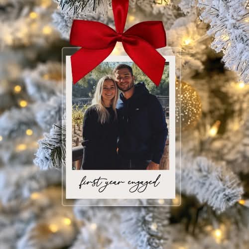 Photo Polaroid Tree ornament